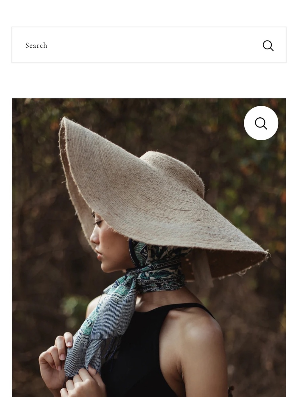 Wide Brim Straw Sun Hat in Natural - Neutral Summer Hat